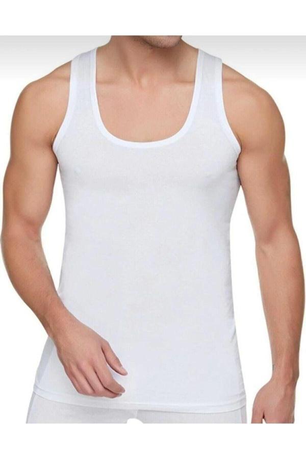 Pi Giyim 100% Pamuklu Askılı 6' Lı Erkek Atlet - Image 1