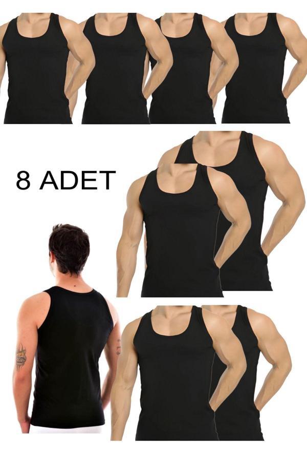Pi Giyim 8'Li Siyah Erkek Atlet - Image 1
