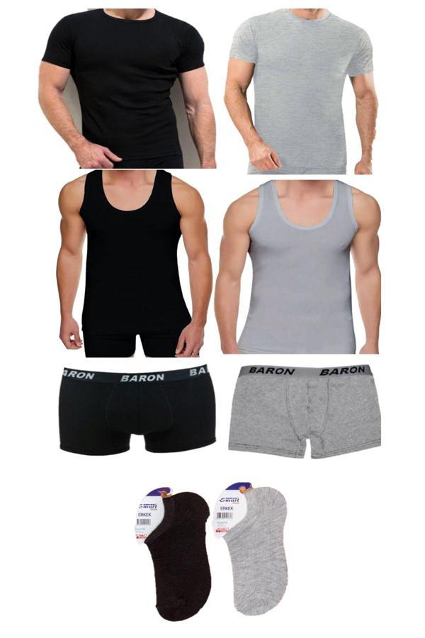 Pi Giyim 8'Li Ekonomik Erkek İç Çamaşır Takımı - Image 1