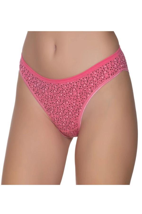 Pi Giyim Kadın Renkli Likralı Pötikareli Bikini Külot 6'Lı Paket - Image 1