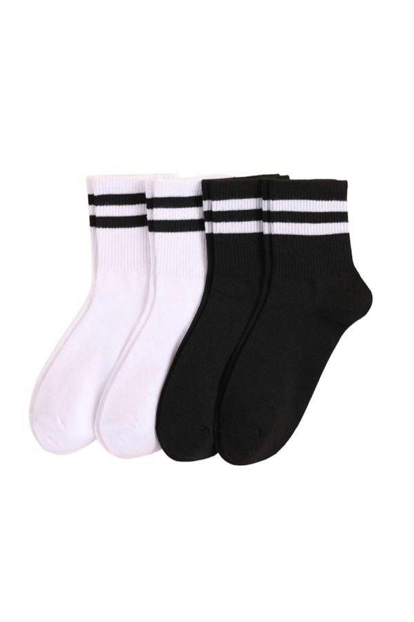Pi Giyim Unısex 4 Lü Tenis Model Çorap - Image 1