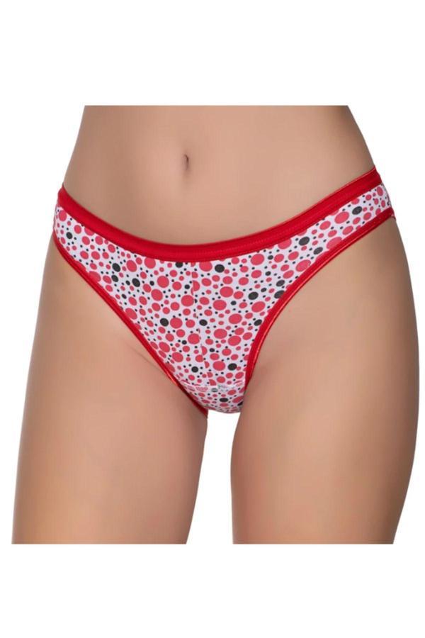 Pi Giyim Kadın Renkli Likralı Geometrik Desenli Bikini Külot 6'Lı Paket - Image 1