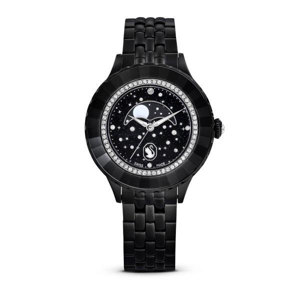 5677497 Swarovski Kol Saati Octea Moon:Mb Pbk/Black/Pbk - Image 1