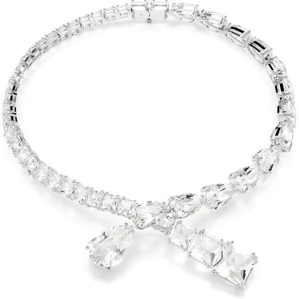 Swarovski Kolye Matrix necklace, Mixed cuts, White, Rhodium plated - Image 1