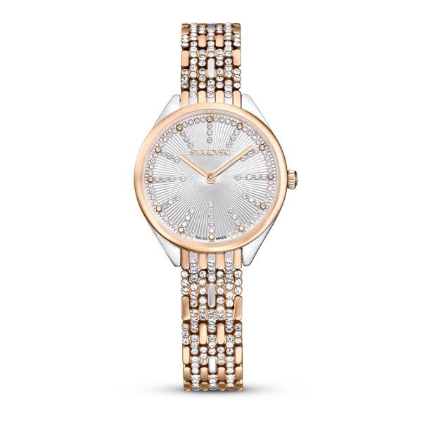 5649987 Swarovski Kol Saati Attract:Pave Rog/White/Sts - Image 1