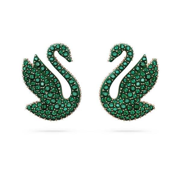 5650063 Swarovski Küpe Cex Iconic Swan:Pe Pe Gre/Ros - Image 1