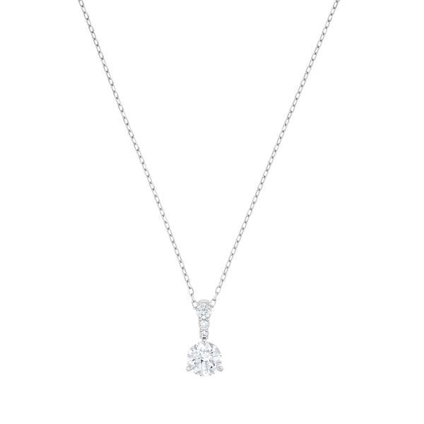 5472635 Swarovski Kolye Solitaire:Pendant 7Mm Czwh/Rhs - Image 1