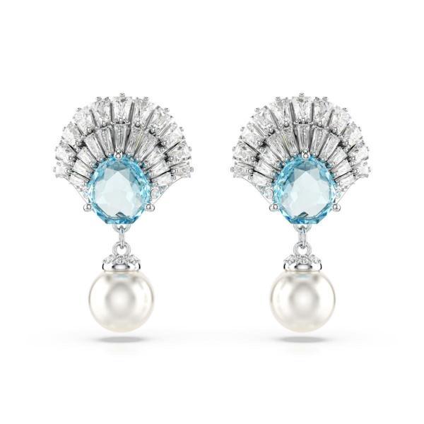 5680301 Swarovski Küpe Idyllıa E:Pe Drop Pearl Aqua/Rhs - Image 1