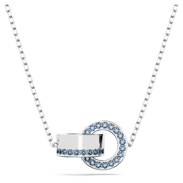 5663504 Swarovski Kolye Hollow pendant, Interlocking loop, Blue, Rhodium plated - Image 1