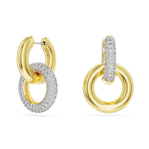 5668818 Swarovski Küpe Dextera:Pe Hoop Interlinked Cre/Gos - Image 1