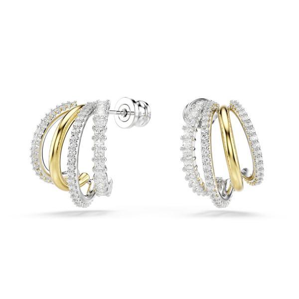 5689718 Swarovski Küpe Hyperbola:Pe Mn Hoop 4 Whıte/Mıx - Image 1