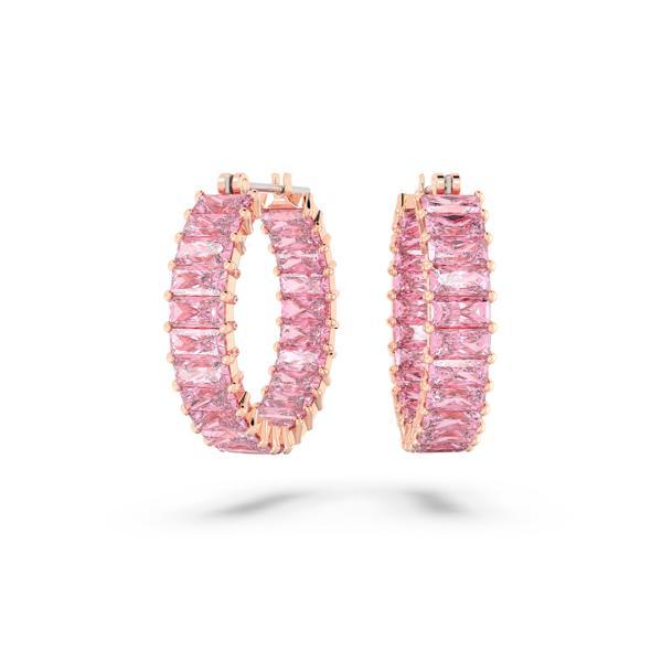 5657726 Swarovski Küpe Matrix:Pe Hoop Pin/Ros - Image 1