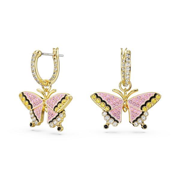 5670055 Swarovski Küpe Idyllia:Pe Mn Hoop Pink Mul/Gos - Image 1