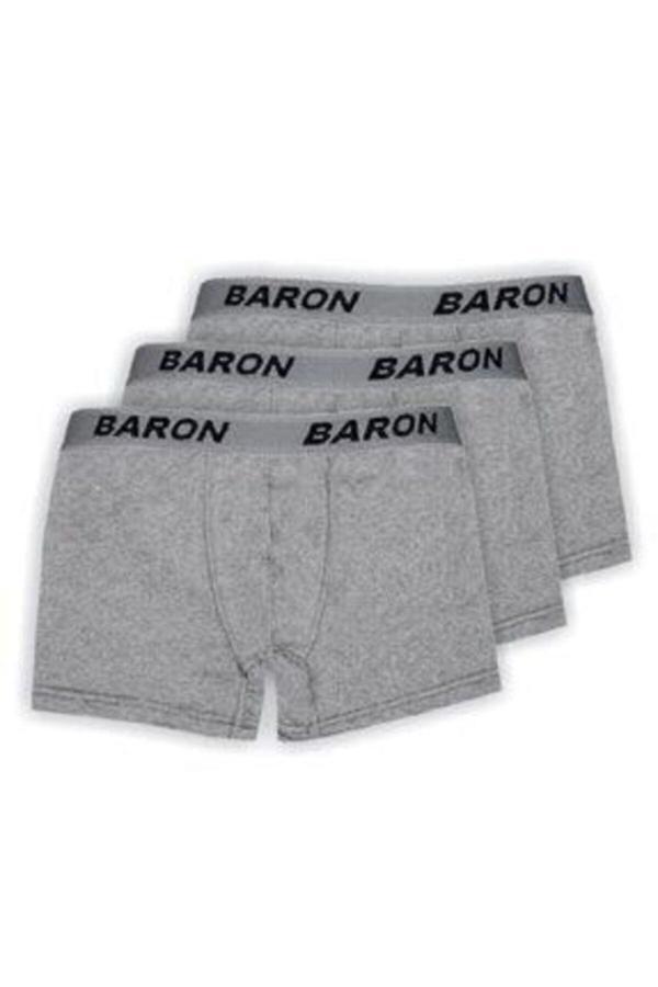 Pi Giyim Boxer Erkek Gri Elestan Likralı Penye Boxer Gri 1'Li Paket - Image 1