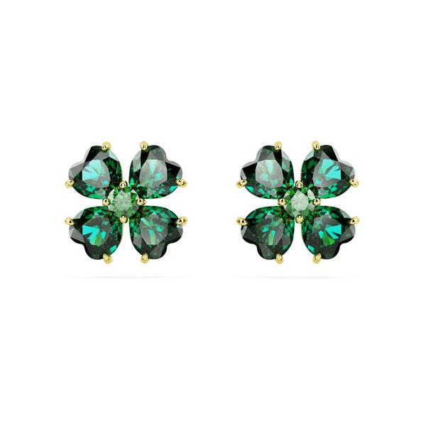5666236 Swarovski Küpe Idyllia:Pe Stud Clover Gre/Gos - Image 1