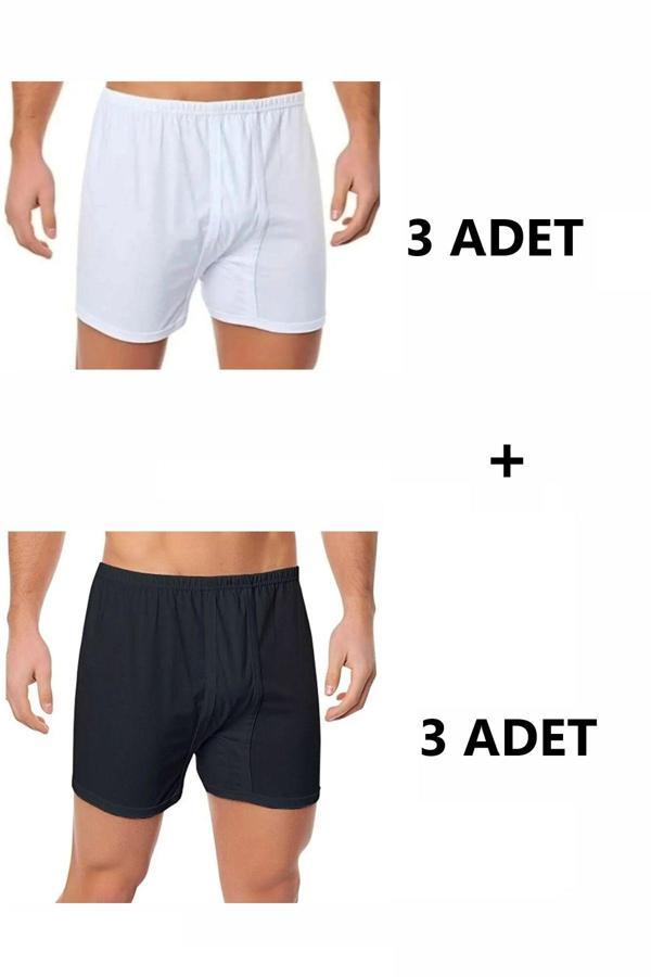 Pi Giyim 6'Lı Erkek Pamuk Paçalı Külot - Image 1