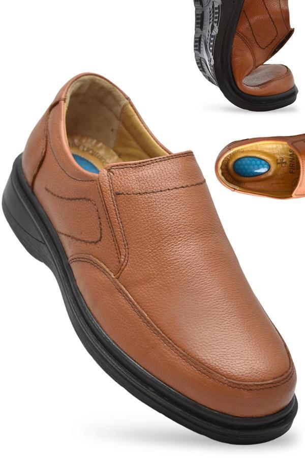 7878 Ortopedik Taban Siyah Hakiki Deri Erkek Ayakkabı Mevsimlik - Image 1