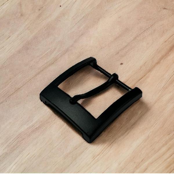 Kemer Tokası 3,5 cm Siyah Boyalı Hafif Ürün (Leathercraft, Deri Hobi) - Image 1