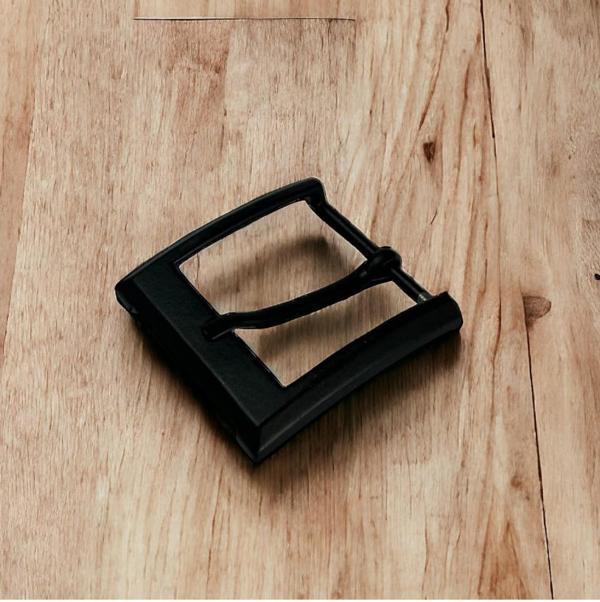 Kemer Tokası 3,5 cm Siyah Boyalı Hafif Ürün (Leathercraft, Deri Hobi) - Image 1