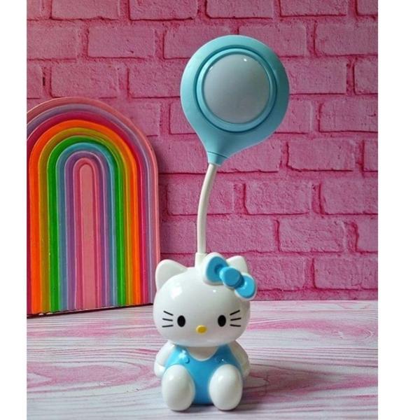 Sanrio Hello Kitty Tasarımlı Şarzlı Çocuk Odası Masa Lambası - Image 1