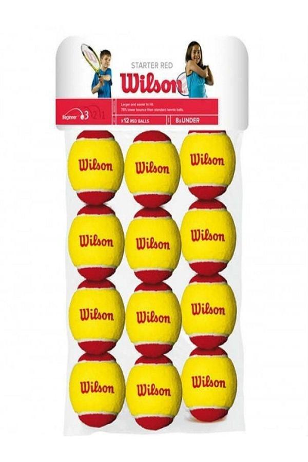 Wilson Starter Red Çocuk Tenis Topu 12 Adet Wrt137100 - Image 1