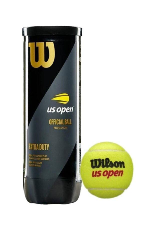 Wilson Sarı 1 Kutu Us Open Tenis Topu 3'Lü Vakum Ambalajda - Image 1