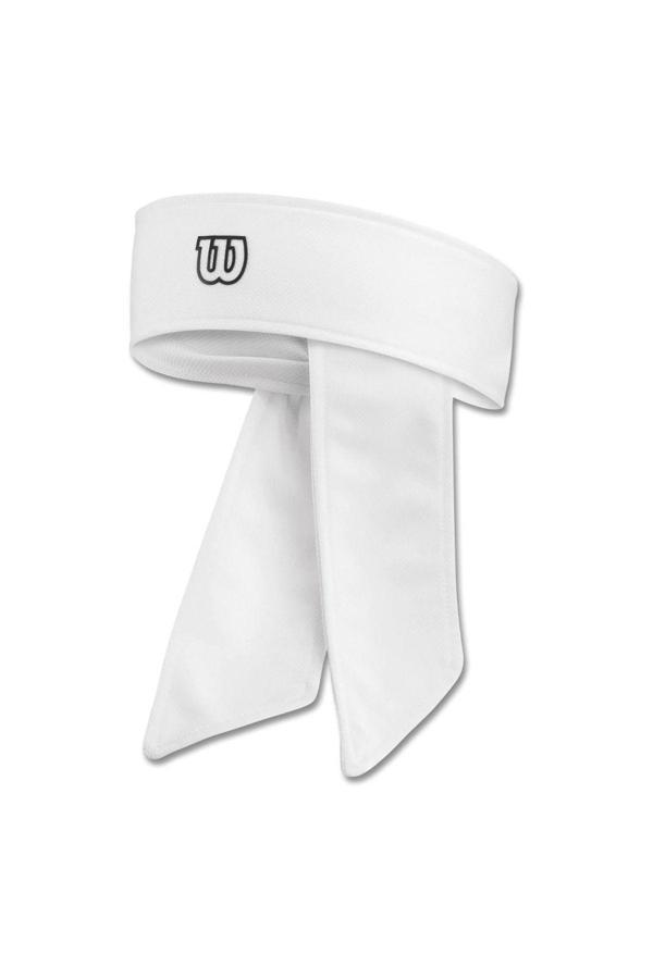 Wilson Dri Fit Head Tie Bandana Tenisçi Kafa Bandı Beyaz Wr5001100 - Image 1