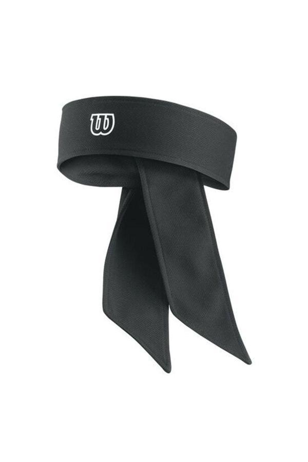Wilson Dri Fit Head Tie Bandana Tenisçi Kafa Bandı Siyah Wr5001700 - Image 1