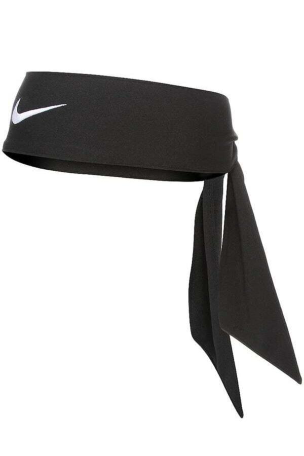 Nike Siyah Dry Head Tie Tenis Kafa Bandı - Image 1