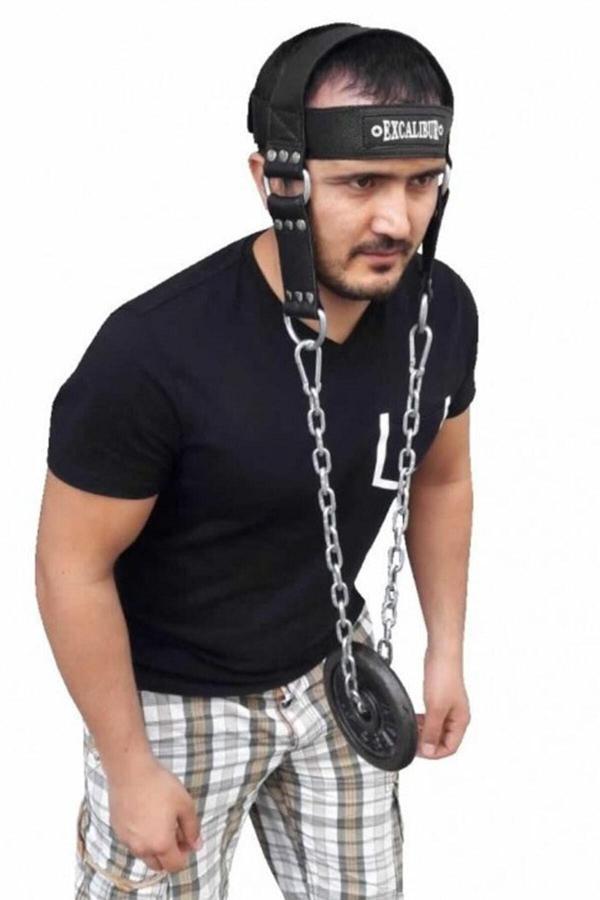 Excalibur Baş Boyun Geliştirici Ağırlık Kayışı Siyah - Image 1
