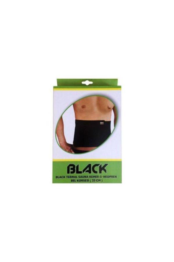 Povit Unisex Siyah Termal Sauna Bel Korsesi 25 X 120 Cm - Image 1