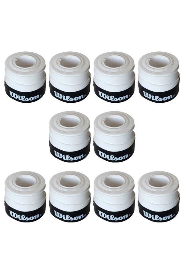 Wilson Comfort Bowl O'Grips 10 Adet Grip, Tenis Raketi Gribi Beyaz - Image 1