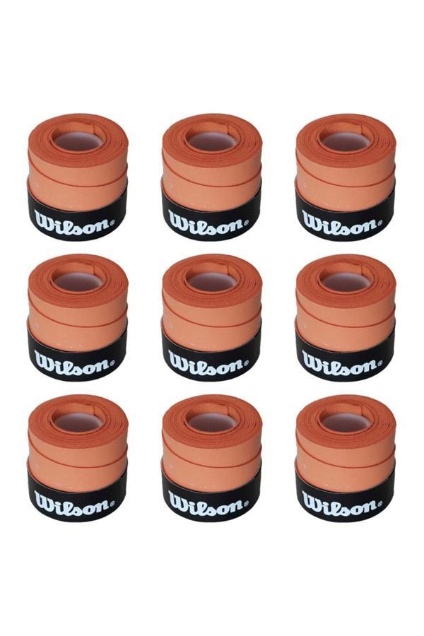 Wilson Comfort Bowl O'Grips 9 Adet Grip, Tenis Raketi Gribi Kiremit Renkli - Image 1