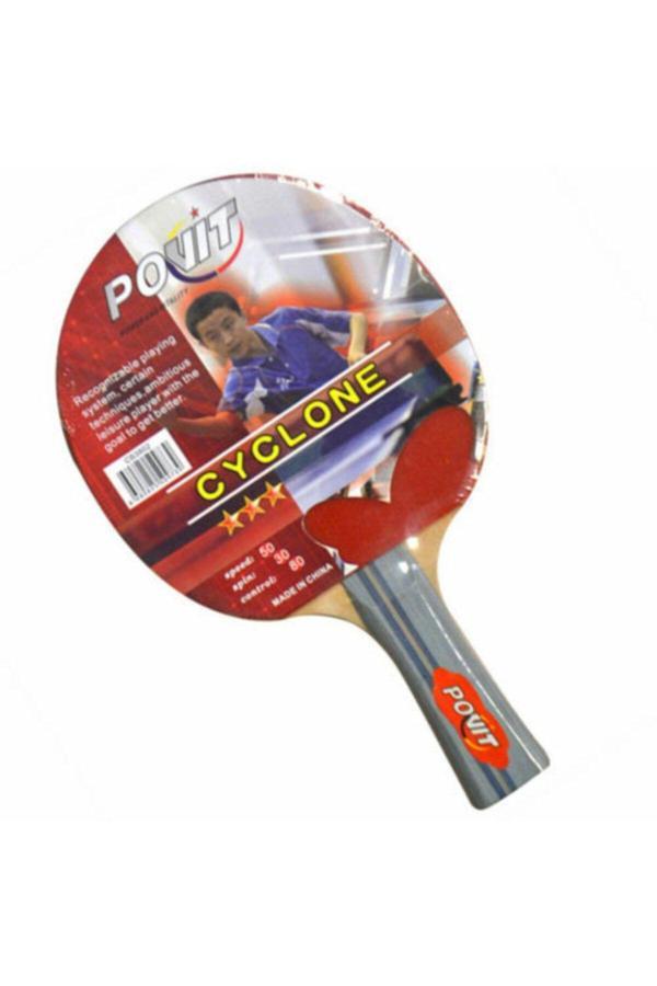 Povit Cyclone 3 Yıldız Rahat Tutuş Masa Tenisi Raketi - Image 1