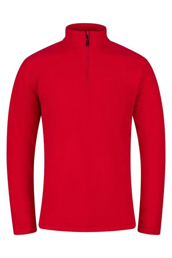 2AS Cedric Erkek Yarım Fermuarlı İnce Polar Sweatshirt Kırmızı - Image 1