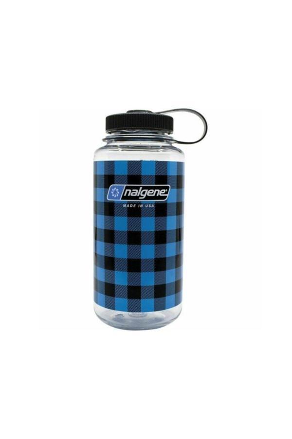 Nalgene 32Oz Wide Mouth Blue Plaid - Image 1