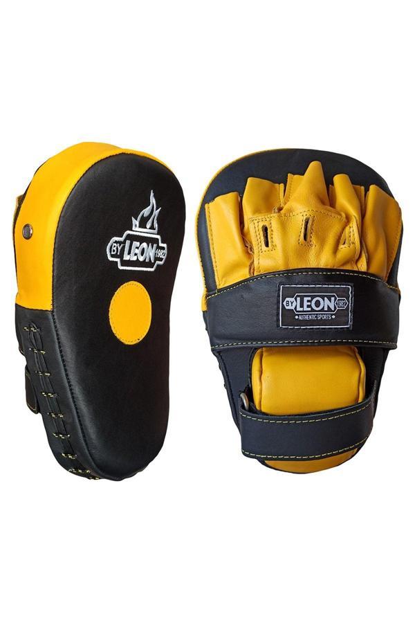 By Leon 1982 Leon Energy Hakiki Deri Kick Boks Ve Muay Thai El Lapası Sarı - Image 1