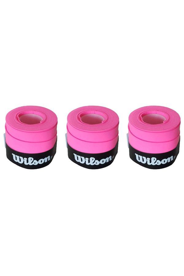Wilson Comfort Bowl O'Grips 3 Adet Grip, Tenis Raketi Gribi Pembe - Image 1