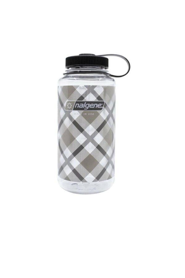 Nalgene 32Oz Wide Mouth Beige Plaid Tritan Suluk - Image 1