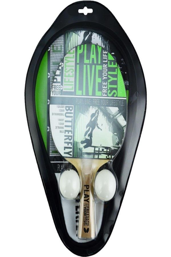 Butterfly Tt Free Your Style Masa Tenisi 1 Raket + Kılıf + 2 Top Set - Image 1