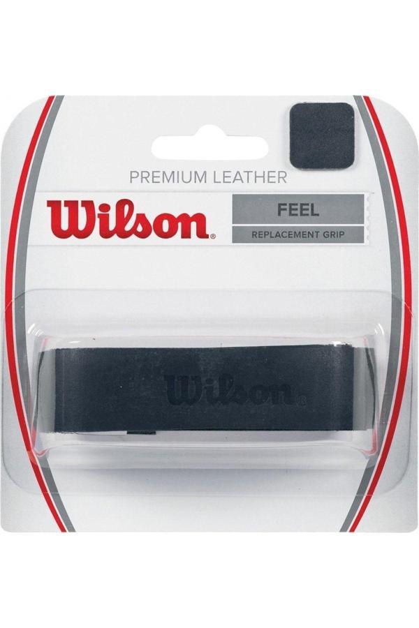 Wilson Premium Leather Grip Orjinal Sığır Derisi Ana Grip Siyah - Image 1