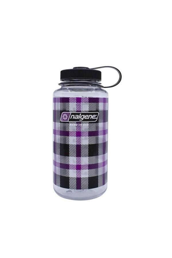 Nalgene 32 Oz Wide Mouth Purple Plaid Matara - Image 1