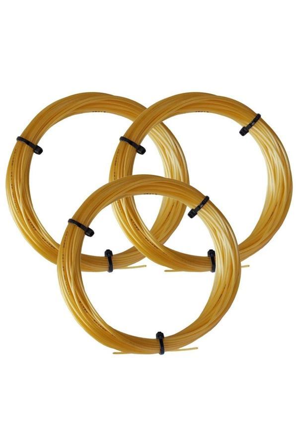 Luxilon 3 Adet 4G 1,30 Mm. Monofilament Kordaj 12 Metre Altın Sarısı - Image 1