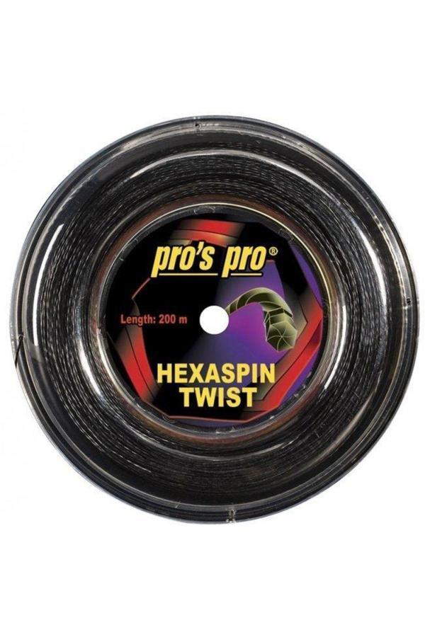 Pro'S Pro Siyah Hexaspin Twist 1.25 200 Metre Tenis Kordajı - Image 1