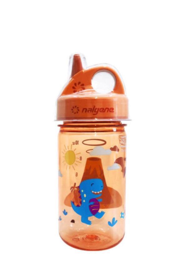 Nalgene 0.35 Lt (Tritan) Grip And Gulp Orange With Volcano - Image 1