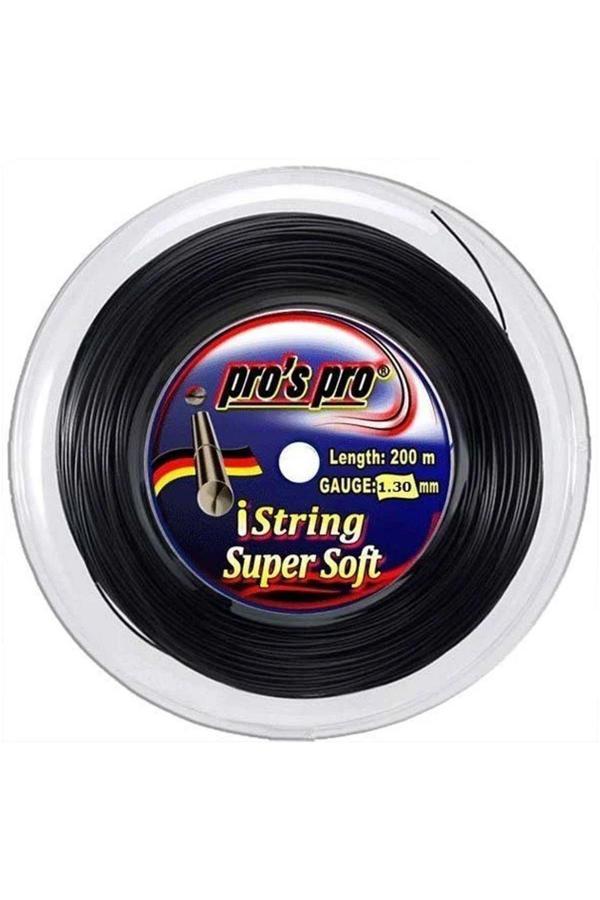 Pro'S Pro Pros Pro İstring Süper Soft 1,30 Mm. Rulo Raket Kordajı 200 Metre Siyah - Image 1