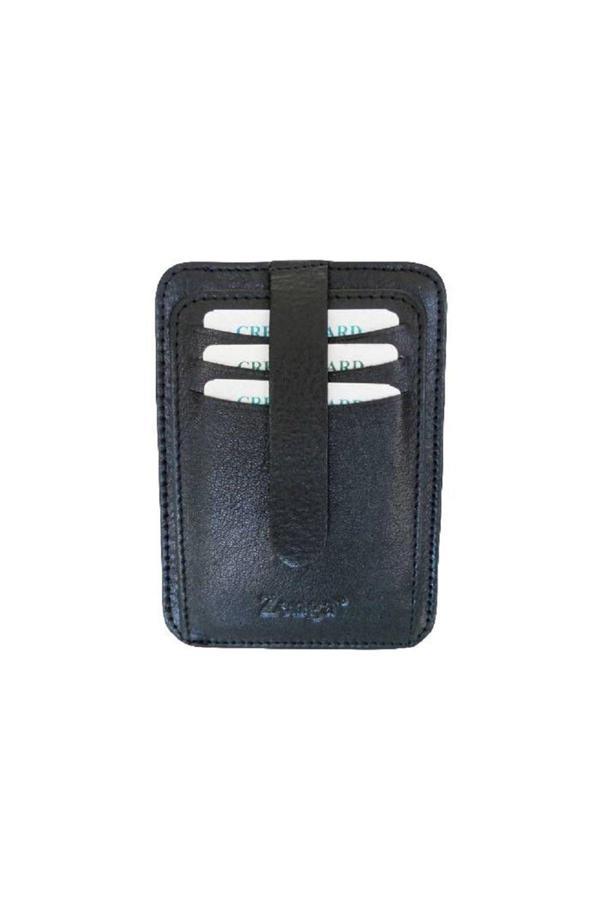 Zenga Orjinal Deri Cüzdanlı Kredi Kartlık 031-1 Siyah - Image 1