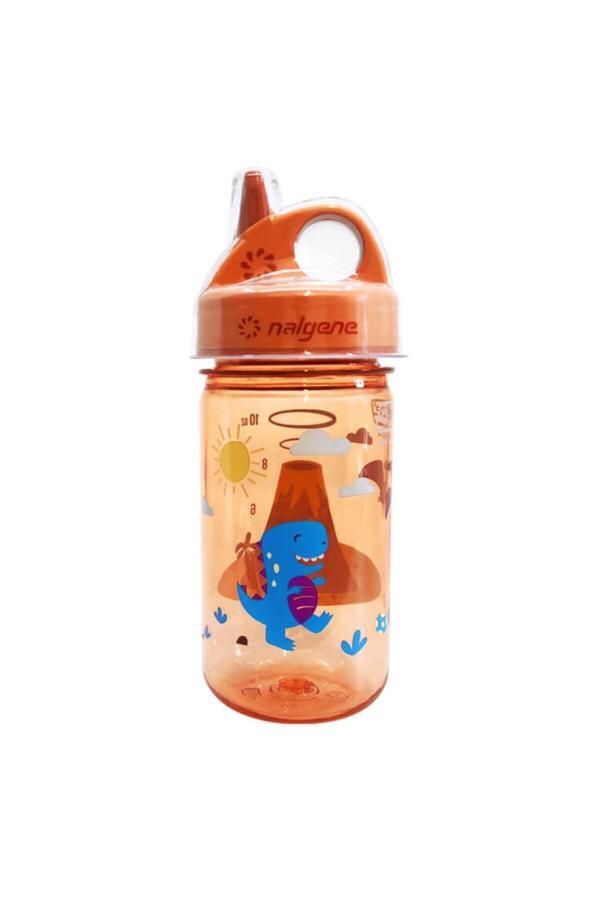 Nalgene 12Oz Grip-N-Gulp Kids Orange Volcano Tritan Suluk Nal2182 - Image 1