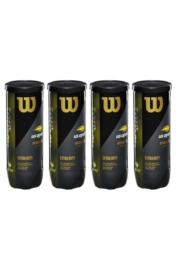 Wilson Us Open 4 Adet 3’Lü Tenis Topu - Image 1