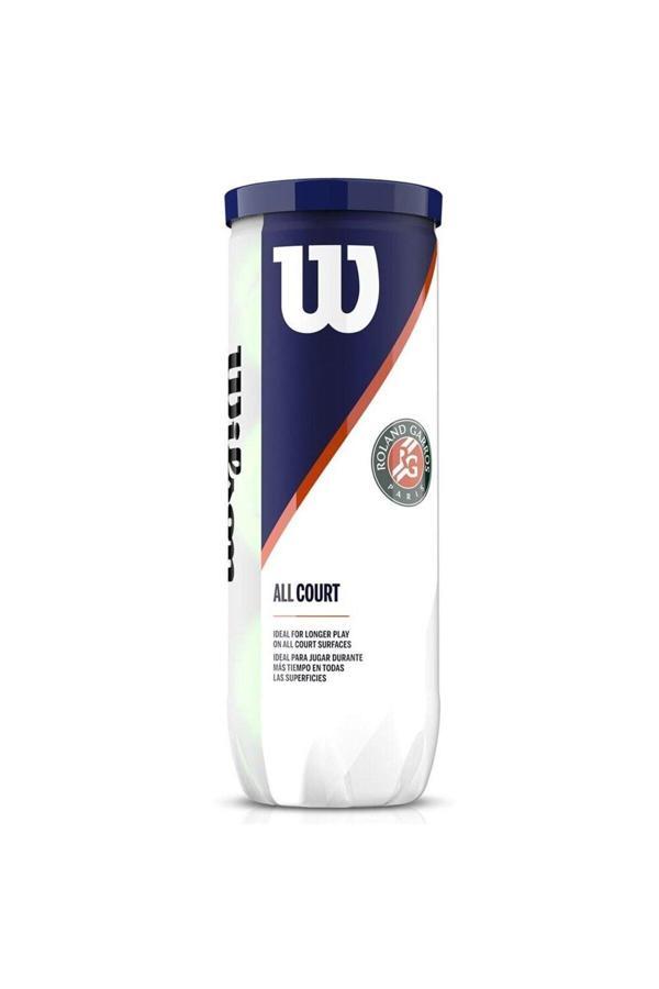 Wilson Roland Garros All Court 3Lü Tenis Topu Wrt126400 - Image 1